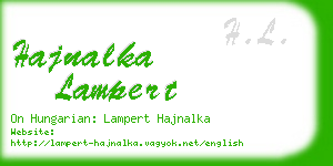 hajnalka lampert business card